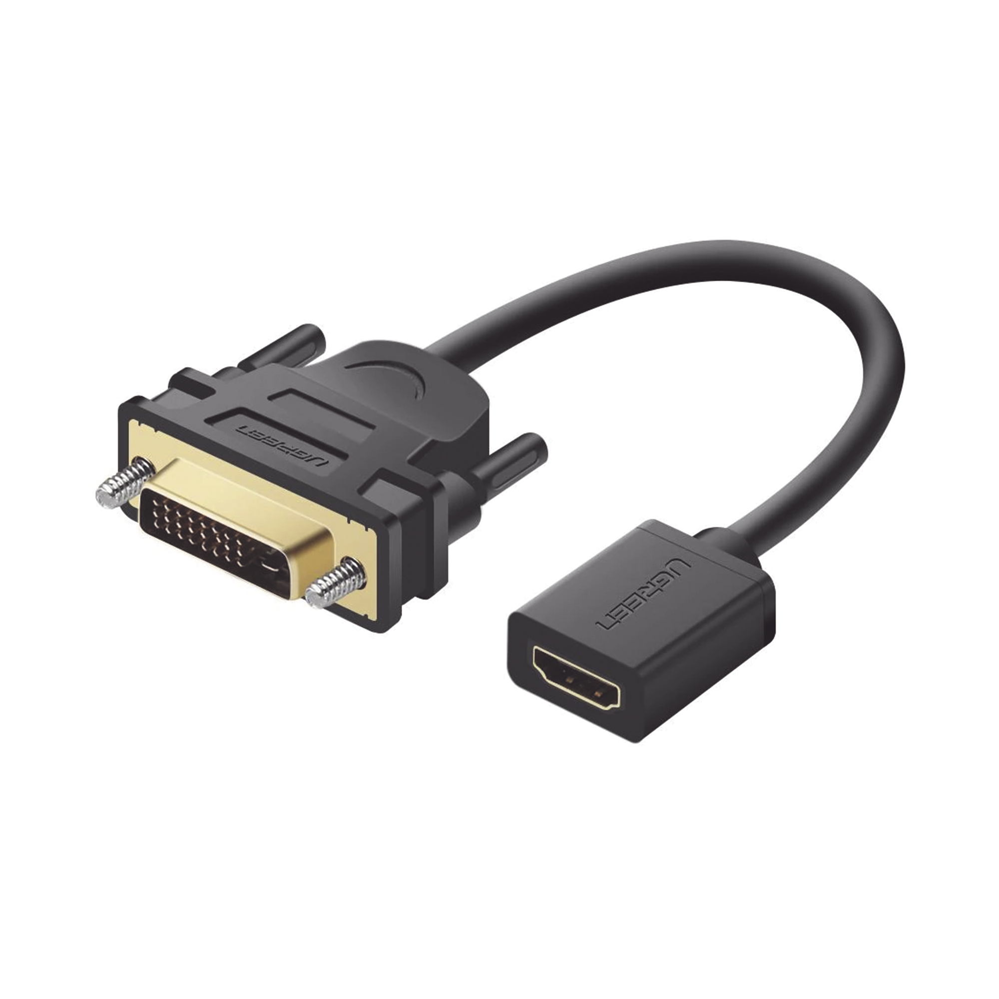 Convertidor DVI macho a HDMI Hembra | Bidireccional | DVI 24+1 | 1080P@60Hz | Cable de 22cm | Negro. Convertidor DVI macho a HDMI Hembra | Bidireccional | DVI 24+1 | 1080P@60Hz | Cable de 22cm | Negro.